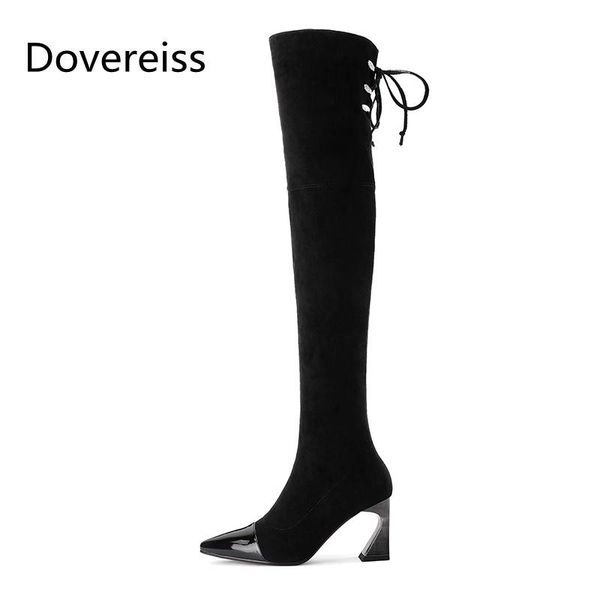 boots dovereiss fashion women's shoes winter pointed toe stilettos heels elegant zipper over the knee concise, Black
boots dovereiss fashion women's shoes winter pointed toe stilettos heels elegant zipper over the knee concise, Black
