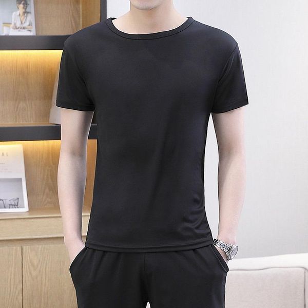solid color clothes soft cotton plain tshirt elastic men's basic t-shirt short sleeve streetwear o-neck tees plus size m-4xl t-shirts, White;black
solid color clothes soft cotton plain tshirt elastic men's basic t-shirt short sleeve streetwear o-neck tees plus size m-4xl t-shirts, White;black