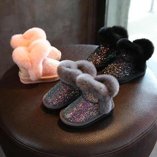 boots baby and toddler girls pink sequins princess snow winter children soft plush thicken warm fur leather outdoor, Black;grey
boots baby and toddler girls pink sequins princess snow winter children soft plush thicken warm fur leather outdoor, Black;grey