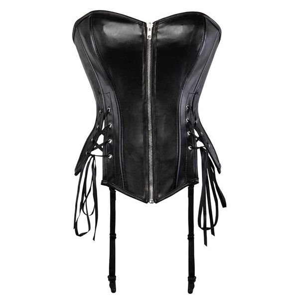 bustiers & corsets steampunk women overbust corset black pu leather bustier fashion front zipper lady body shaper slimming waist ci, Black;white
bustiers & corsets steampunk women overbust corset black pu leather bustier fashion front zipper lady body shaper slimming waist ci, Black;white