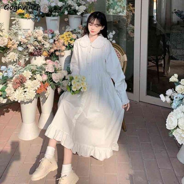dresses women white tender vestidos preppy style kawaii peter pan collar lace up newly cute lantern sleeve flounced edge spring, Black;gray
dresses women white tender vestidos preppy style kawaii peter pan collar lace up newly cute lantern sleeve flounced edge spring, Black;gray