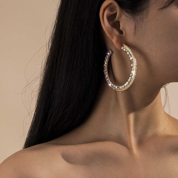 jewelry exaggeration personality fashion micro inlaid diamond net red light luxury french earrings, Silver
jewelry exaggeration personality fashion micro inlaid diamond net red light luxury french earrings, Silver