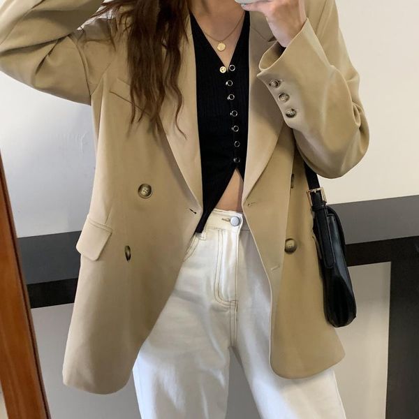 women's suits & blazers hzirip all match loose office lady korean autumn 2021 large size solid outwear streetwear chic vintage stylish, White;black
women's suits & blazers hzirip all match loose office lady korean autumn 2021 large size solid outwear streetwear chic vintage stylish, White;black