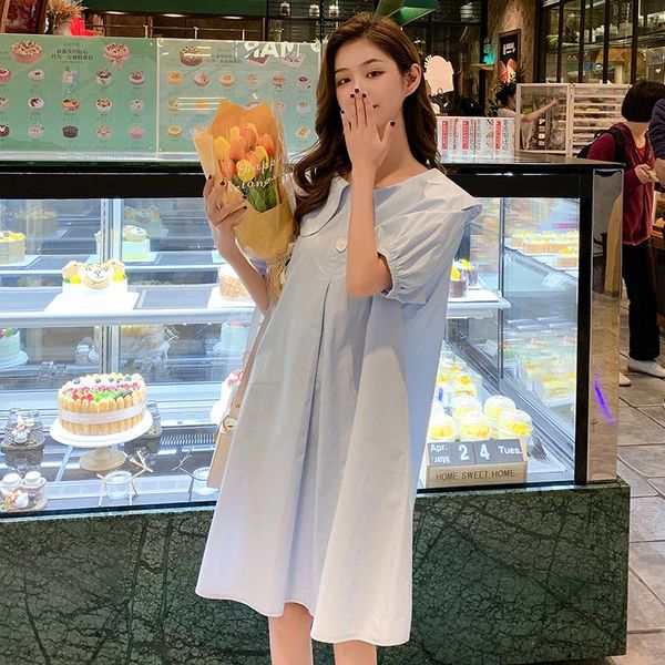 maternity dresses 54523# clothes summer cotton short sleeves loose stylish a line dress pregnant women mom, White
maternity dresses 54523# clothes summer cotton short sleeves loose stylish a line dress pregnant women mom, White