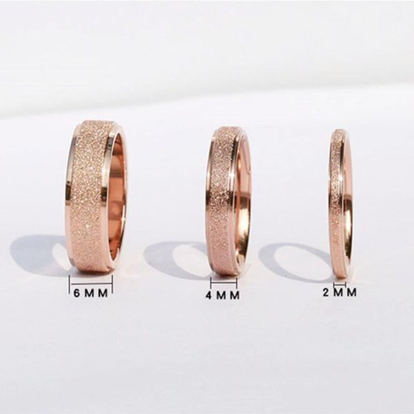 cluster rings fashion simple scrub stainless steel women 's 4 mm width rose gold color finger gift for girl jewelry kk001-1, Golden;silver
cluster rings fashion simple scrub stainless steel women 's 4 mm width rose gold color finger gift for girl jewelry kk001-1, Golden;silver