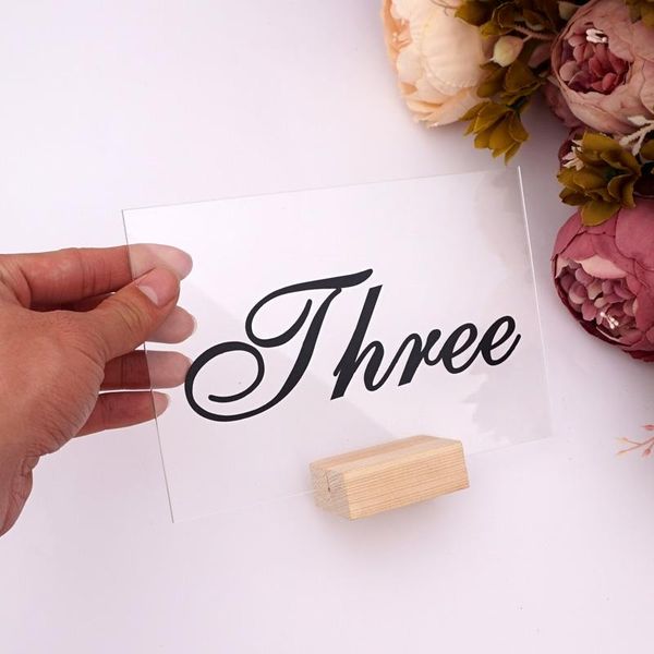 party decoration table show number holder wedding 1-10/11-20 sign transparent acrylic board with wooden base
party decoration table show number holder wedding 1-10/11-20 sign transparent acrylic board with wooden base