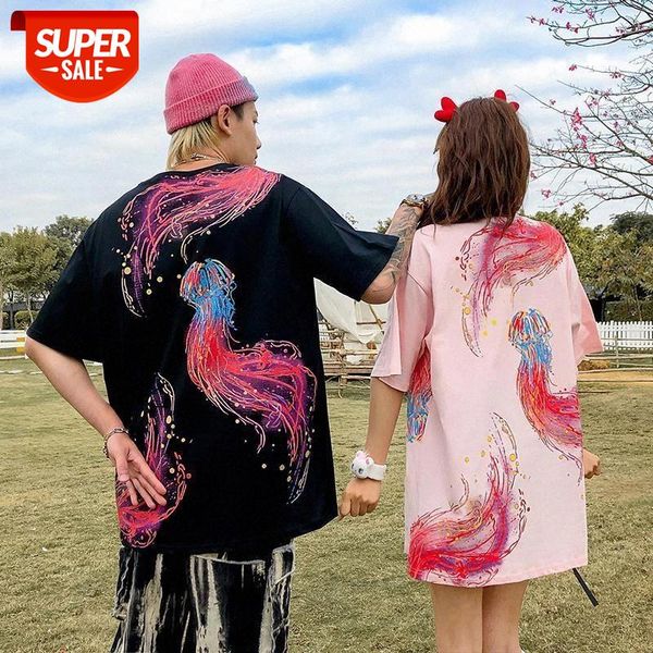 2020 summer short-sleeved t-shirt for couples wear new tide brand ins trend personality loose large size niche design sense #z63d, White
2020 summer short-sleeved t-shirt for couples wear new tide brand ins trend personality loose large size niche design sense #z63d, White
