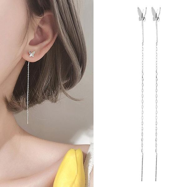 dangle & chandelier butterfly earrings drop hanging for women korean tassels long studs silve boho fashion jewelry girls party gifts, Silver
dangle & chandelier butterfly earrings drop hanging for women korean tassels long studs silve boho fashion jewelry girls party gifts, Silver