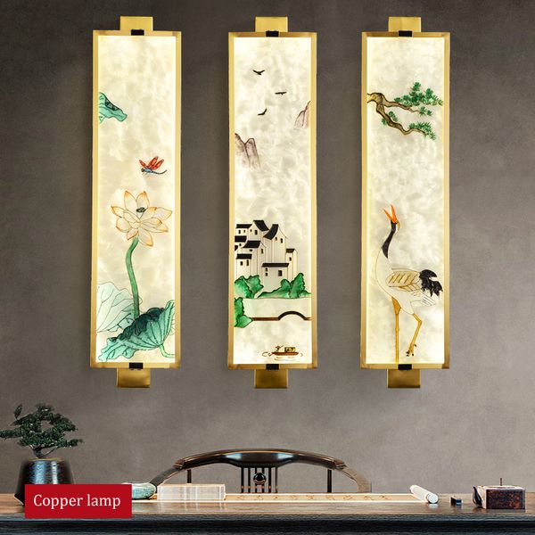 all copper chinese wall lamps living room personality glass wall lights creative l background decoration lamp bedroom bedside light
all copper chinese wall lamps living room personality glass wall lights creative l background decoration lamp bedroom bedside light