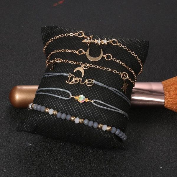 bangle alloy 1 set great fashion bracelets with moon pendant lightweight jewelry skin-friendly for girl, Black
bangle alloy 1 set great fashion bracelets with moon pendant lightweight jewelry skin-friendly for girl, Black