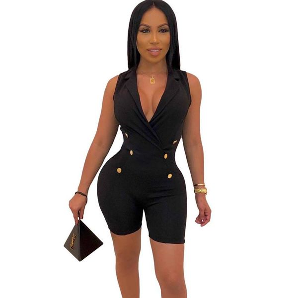 women's jumpsuits & rompers women v neck shorts jumpsuit button decoration overalls for summer slim playsuit club wear lm7253, Black;white
women's jumpsuits & rompers women v neck shorts jumpsuit button decoration overalls for summer slim playsuit club wear lm7253, Black;white