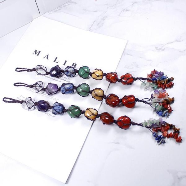 interior decorations car hanging decor seven-color chakra natural stone hand-woven tassels decoration vehicle
interior decorations car hanging decor seven-color chakra natural stone hand-woven tassels decoration vehicle