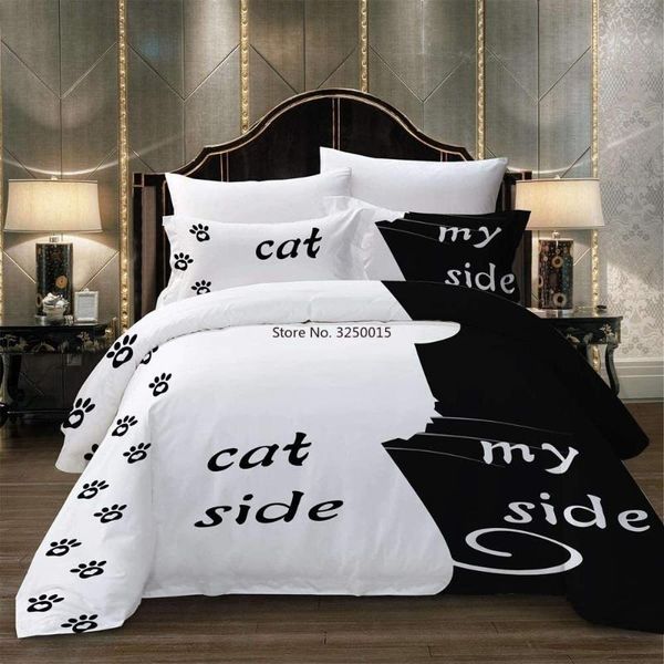 bedding sets dog cat side and my set twin size black white duvet cover romantic theme bedspread for couple teen
bedding sets dog cat side and my set twin size black white duvet cover romantic theme bedspread for couple teen
