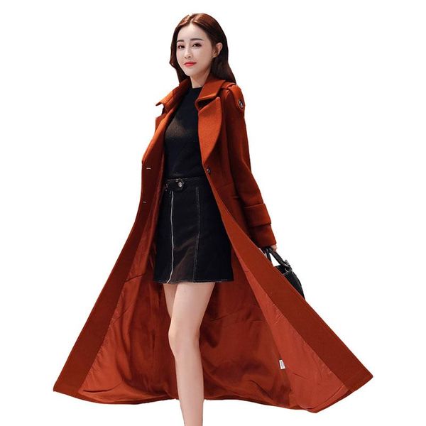 women's wool & blends long woolea coat woman winter jacket female 2021 korean waist overcoat women thickened over the knee woolen coats, Black
women's wool & blends long woolea coat woman winter jacket female 2021 korean waist overcoat women thickened over the knee woolen coats, Black