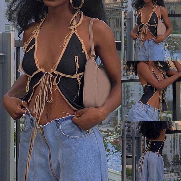 nibber black mesh low cut crop camisole women club party night goddess patchwork design pleated tank female, White
nibber black mesh low cut crop camisole women club party night goddess patchwork design pleated tank female, White