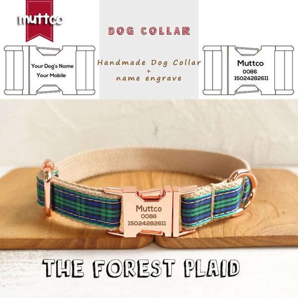 dog collars & leashes muttco retailing unique style collar engraved metal buckle the forest plaid cotton customized 5 sizes udc014m
dog collars & leashes muttco retailing unique style collar engraved metal buckle the forest plaid cotton customized 5 sizes udc014m