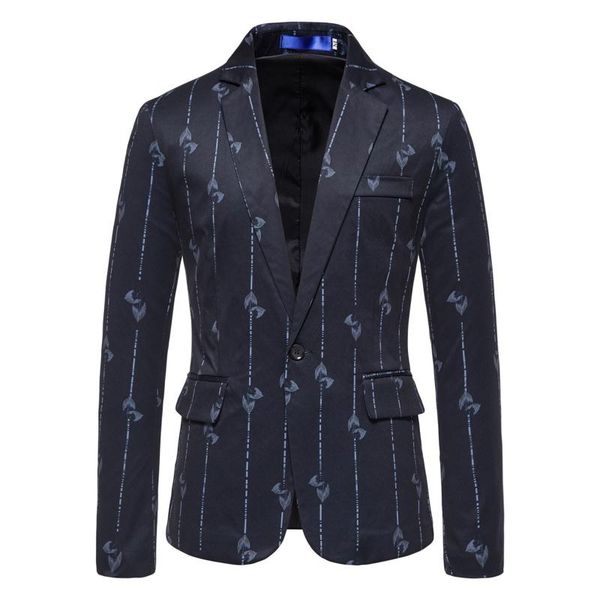 men's suits & blazers men business striped printing one button fashion long sleeve notched collar autumn winter coat, White;black
men's suits & blazers men business striped printing one button fashion long sleeve notched collar autumn winter coat, White;black