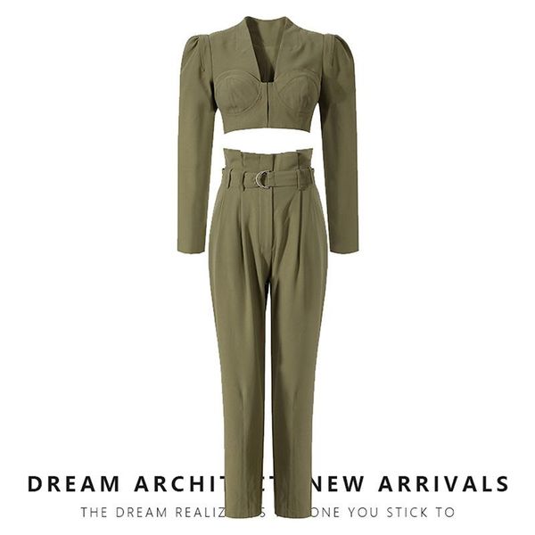 women's two piece pants superaen suit 2021 autumn style high waist solid casual wide leg trousers fashion tooling two-piece set, White
women's two piece pants superaen suit 2021 autumn style high waist solid casual wide leg trousers fashion tooling two-piece set, White