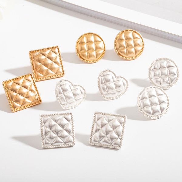 fashion love earrings female korean version temperament simple square peach heart geometric versatile, Silver
fashion love earrings female korean version temperament simple square peach heart geometric versatile, Silver