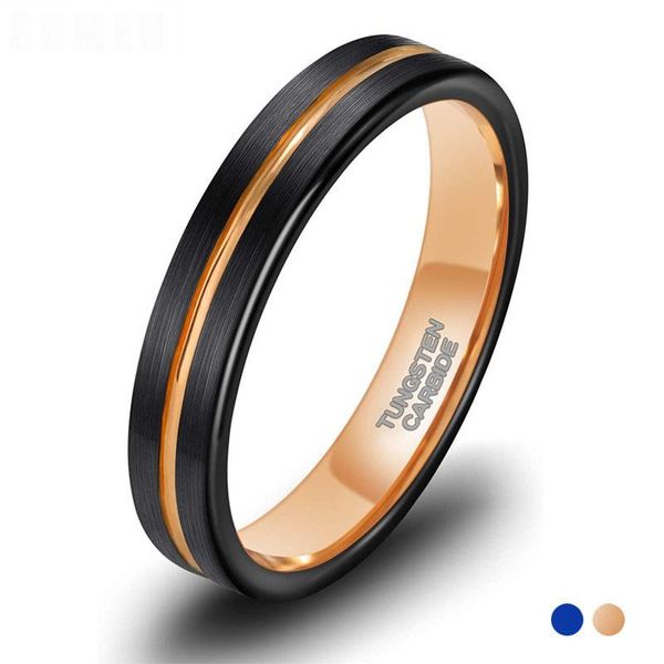 wedding rings unisextungsten ring blue/rose gold color bands 4mm for men women thin groove two tone engagement, Slivery;golden
wedding rings unisextungsten ring blue/rose gold color bands 4mm for men women thin groove two tone engagement, Slivery;golden