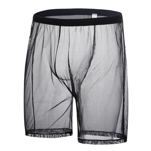 underpants men's boxer briefs underwear mesh see trough pouch support panties long leg breathable with comfort waistband, Black;white
underpants men's boxer briefs underwear mesh see trough pouch support panties long leg breathable with comfort waistband, Black;white