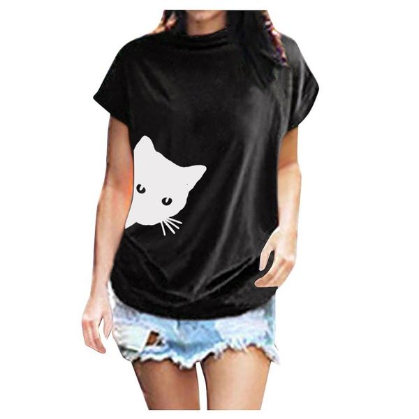 high collar short mouwen blouse cat 2021 women cato effen color casual mode shirt t-shirt big mate, White
high collar short mouwen blouse cat 2021 women cato effen color casual mode shirt t-shirt big mate, White