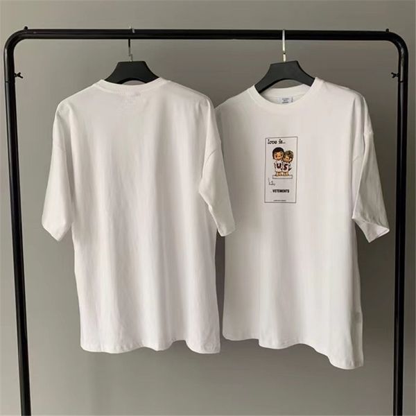 2020ss vetements summer t shirts short sleeve women men quality streetwear, White;black
2020ss vetements summer t shirts short sleeve women men quality streetwear, White;black