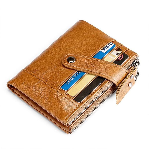 wallets genuine leather rfid vintage wallet men with coin pocket short small zipper walet card holders man purse, Red;black
wallets genuine leather rfid vintage wallet men with coin pocket short small zipper walet card holders man purse, Red;black