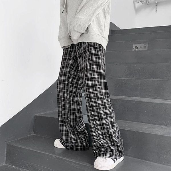 women's pants & capris houzhou vintage plaid casual long women oversize loose wide leg trousers retro teens harajuku hip hop streetwe, Black;white
women's pants & capris houzhou vintage plaid casual long women oversize loose wide leg trousers retro teens harajuku hip hop streetwe, Black;white