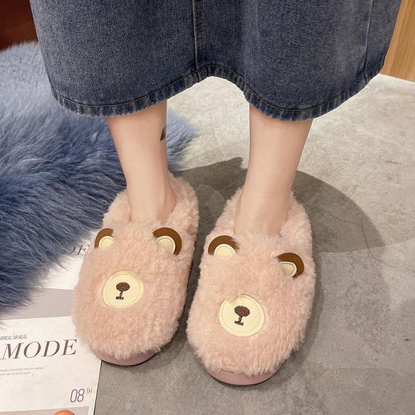 slippers cute white bear plush home polar warm shoes ladies animal, Black
slippers cute white bear plush home polar warm shoes ladies animal, Black