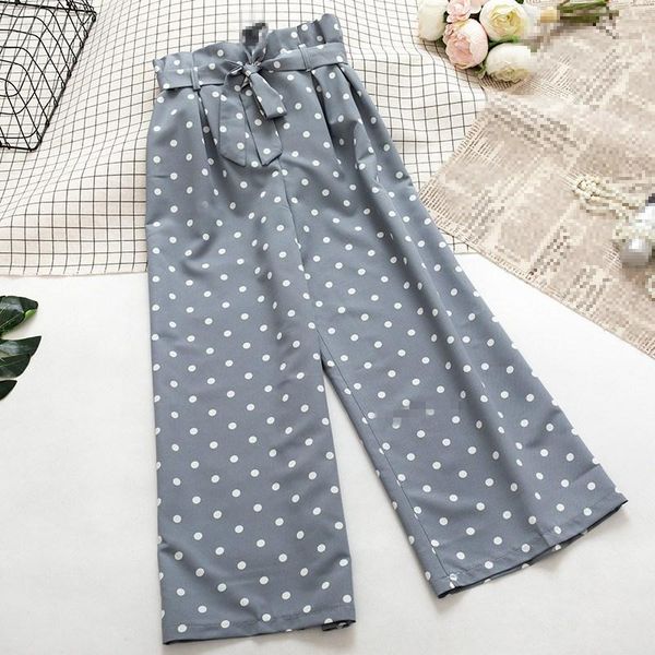women's pants & capris 2021 summer high waist wide leg women vintage sashes polka dot female loose casual trousers, Black;white
women's pants & capris 2021 summer high waist wide leg women vintage sashes polka dot female loose casual trousers, Black;white