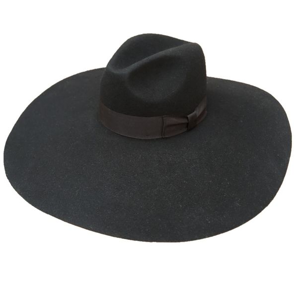 2021 new black wool felt soft extra wide large brim fashion fedora hat for women 16cm v84k, Blue;gray
2021 new black wool felt soft extra wide large brim fashion fedora hat for women 16cm v84k, Blue;gray