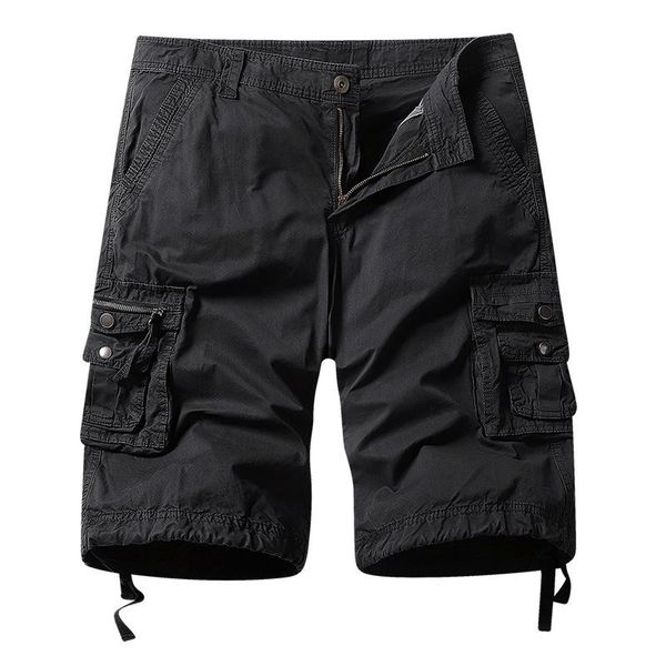 new men's summer shorts loose casual short cargo homme large size multi-pocket knee men's clothing, White;black
new men's summer shorts loose casual short cargo homme large size multi-pocket knee men's clothing, White;black