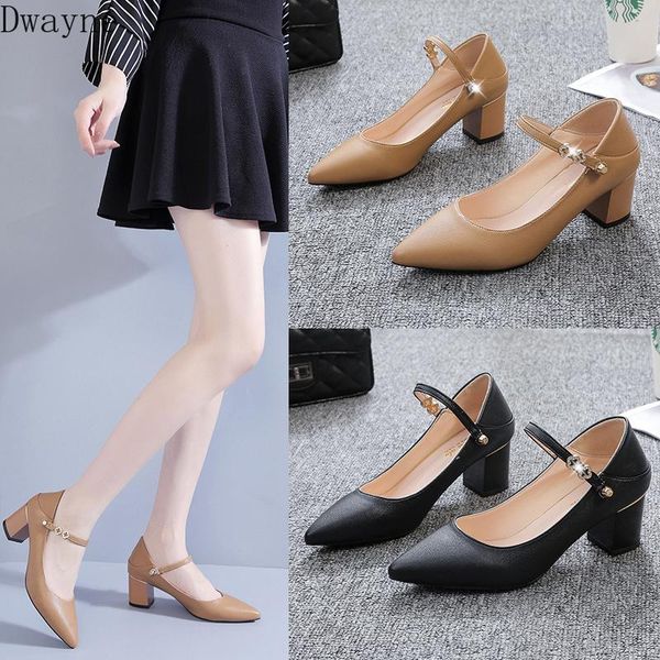 dress shoes high heels square heel casual small leather students two wear single shoe career work pumps elegant womens 5cm, Black
dress shoes high heels square heel casual small leather students two wear single shoe career work pumps elegant womens 5cm, Black