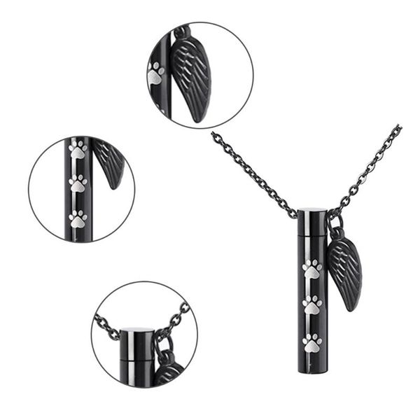 pendant necklaces stainless steel memorial jewelry cylindrical chain necklace women men gift r7rf, Silver
pendant necklaces stainless steel memorial jewelry cylindrical chain necklace women men gift r7rf, Silver