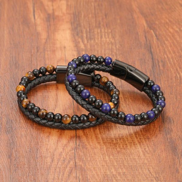 charm bracelets fashion hand decoration black jewelry volcanic stone tiger eye beads and leather combination bracelet for men women, Golden;silver
charm bracelets fashion hand decoration black jewelry volcanic stone tiger eye beads and leather combination bracelet for men women, Golden;silver