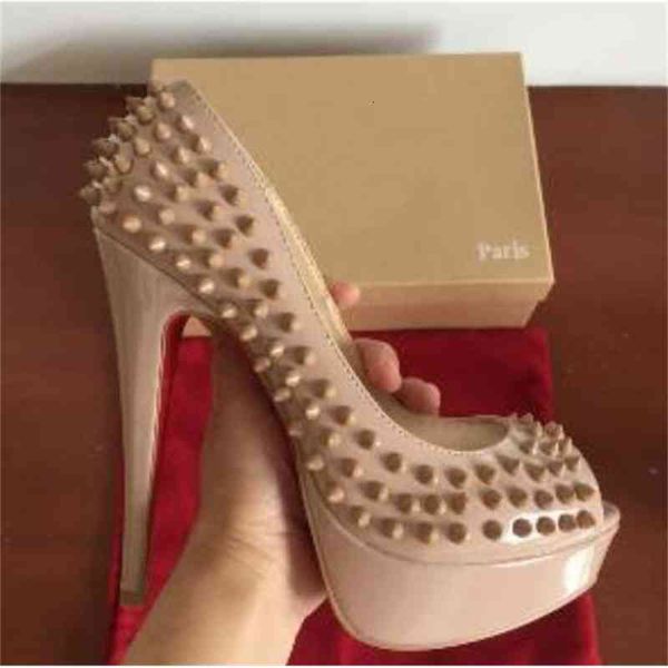 dress shoes women's sandals, fashionable high heels, peep toe, classic, luxury brand, red rivets, two inches, nude, black, patent leath
dress shoes women's sandals, fashionable high heels, peep toe, classic, luxury brand, red rivets, two inches, nude, black, patent leath