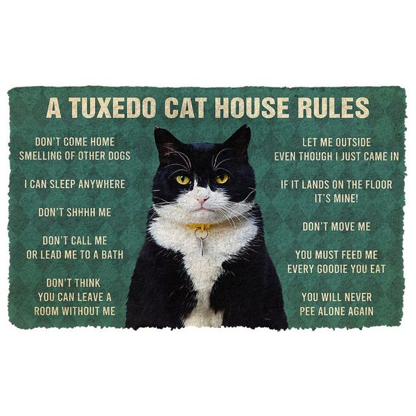 cloocl animals carpets 3d graphic a tuxedo cat house rules doormat fashion funny pets floor mats kitchen rug
cloocl animals carpets 3d graphic a tuxedo cat house rules doormat fashion funny pets floor mats kitchen rug