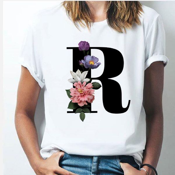 vogue 26 alphabet letter women t-shirt girl a to z alphabet combination flowers short sleeve casual korean style drop ship, Black;green
vogue 26 alphabet letter women t-shirt girl a to z alphabet combination flowers short sleeve casual korean style drop ship, Black;green