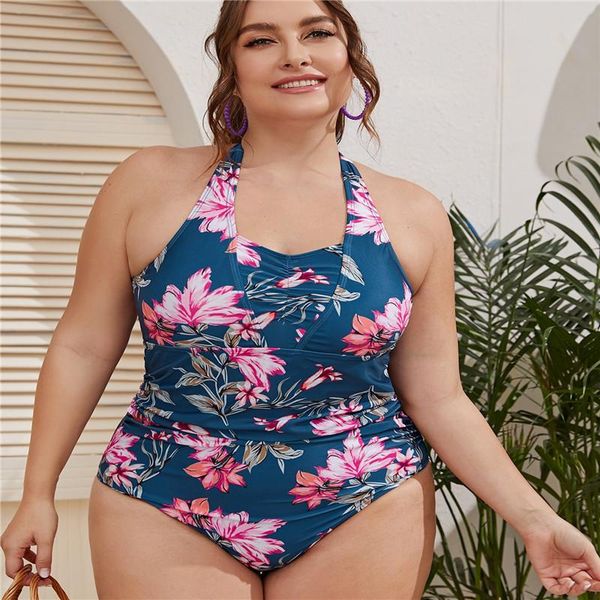 one-piece suits hanging neck bikini printing flower one piece swimwear plus size beach swimming
one-piece suits hanging neck bikini printing flower one piece swimwear plus size beach swimming