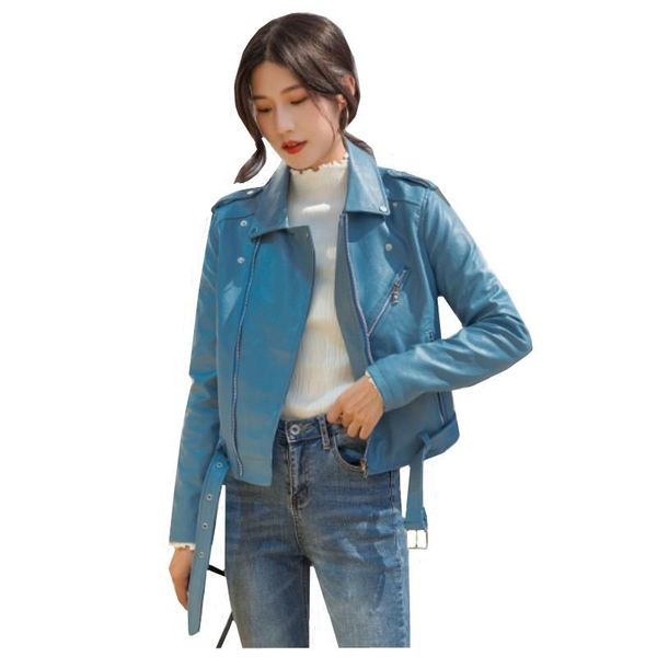women's leather & faux 2021 pu jacket women fashion bright colors black motorcycle coat short biker soft female xxxl
women's leather & faux 2021 pu jacket women fashion bright colors black motorcycle coat short biker soft female xxxl