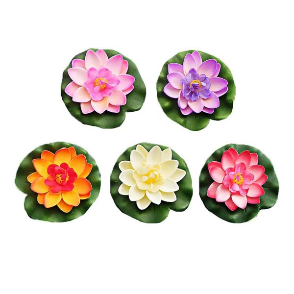 decorative flowers & wreaths 5pcs artificial lotus 10cm bud simulation flower fake leaf props pond garden floating landscape decoration
decorative flowers & wreaths 5pcs artificial lotus 10cm bud simulation flower fake leaf props pond garden floating landscape decoration