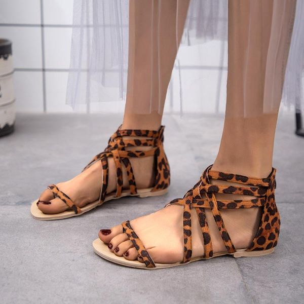 2021 new summer womens sandals woman flats fashion roman style leopard zipper women's shoes zapatos de mujer large size 35-43, Black
2021 new summer womens sandals woman flats fashion roman style leopard zipper women's shoes zapatos de mujer large size 35-43, Black