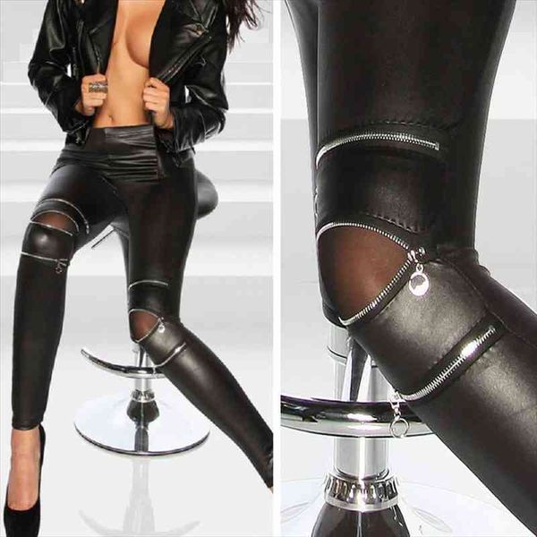 Sexy Women Pants Pu Leather Stretch Skinny Zipper Knee Casual Legging Pants Black Trousers For Women Pantalones Mujer
Sexy Women Pants Pu Leather Stretch Skinny Zipper Knee Casual Legging Pants Black Trousers For Women Pantalones Mujer