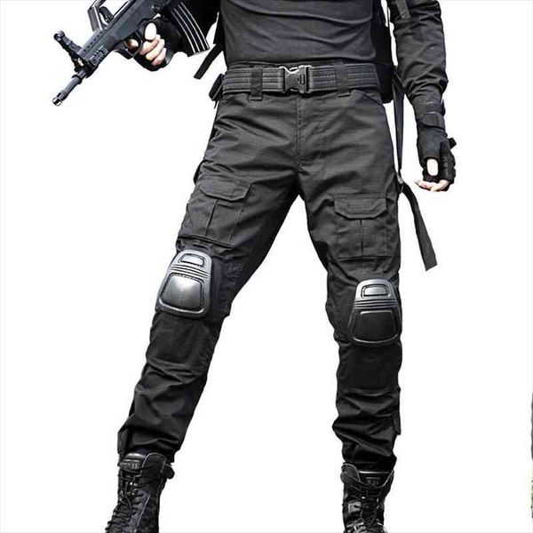 tactical army military cargo pants camouflage pantalon knee pads men frog war game swat combat work trousers outdoor hunting, Black
tactical army military cargo pants camouflage pantalon knee pads men frog war game swat combat work trousers outdoor hunting, Black