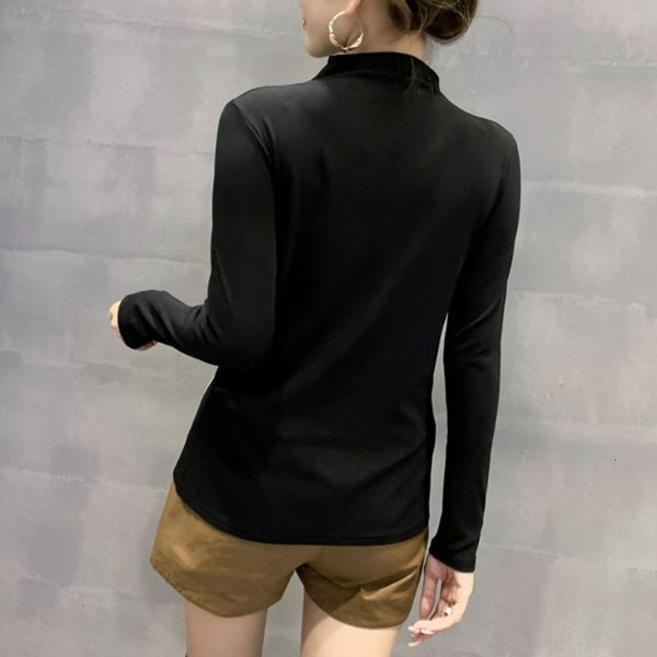2021 new fall winter korean style t-shirt women fashion solid zipper turtleneck cotton for femme bottoming shirt tees t09301l viqu, White
2021 new fall winter korean style t-shirt women fashion solid zipper turtleneck cotton for femme bottoming shirt tees t09301l viqu, White
