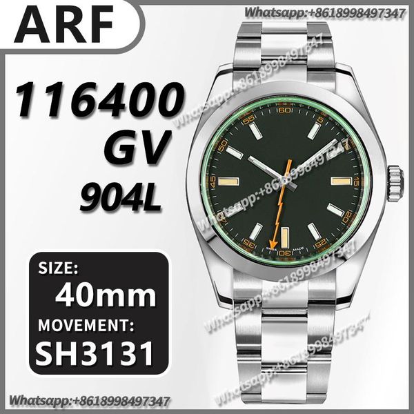 wristwatches men's automatic mechanical watch 40mm 116400 gv 904l steel arf 1:1 edition blue dial on bracelet sh3131, Slivery;brown
wristwatches men's automatic mechanical watch 40mm 116400 gv 904l steel arf 1:1 edition blue dial on bracelet sh3131, Slivery;brown