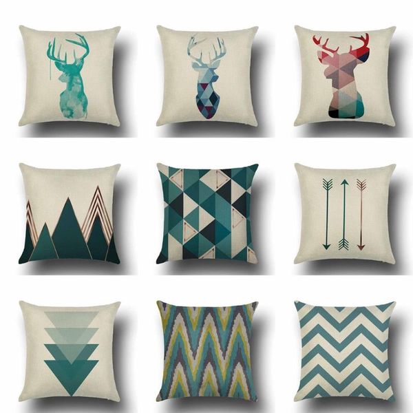 cushion/decorative pillow modern blue geometry decor cushion cover linen watercolor deer art home decoration sofa car throw case gift
cushion/decorative pillow modern blue geometry decor cushion cover linen watercolor deer art home decoration sofa car throw case gift