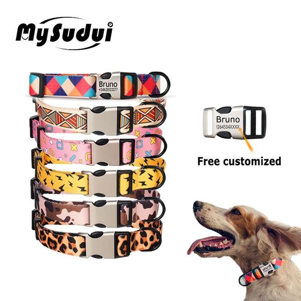 dog collars & leashes customized printed collar personalized nylon pet with id engraving tag for small large big dogs cats
dog collars & leashes customized printed collar personalized nylon pet with id engraving tag for small large big dogs cats
