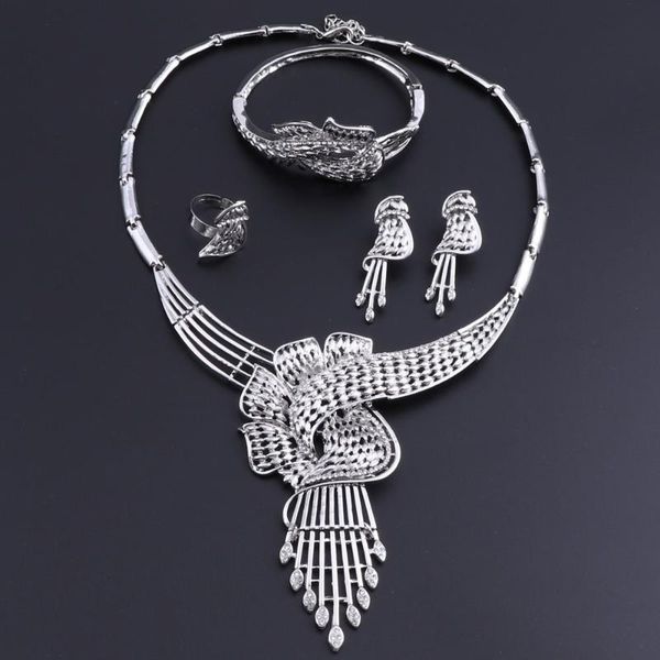 earrings & necklace oeoeos jewelry sets for women fashion african beads set nigerian wedding silver color costume dubai
earrings & necklace oeoeos jewelry sets for women fashion african beads set nigerian wedding silver color costume dubai